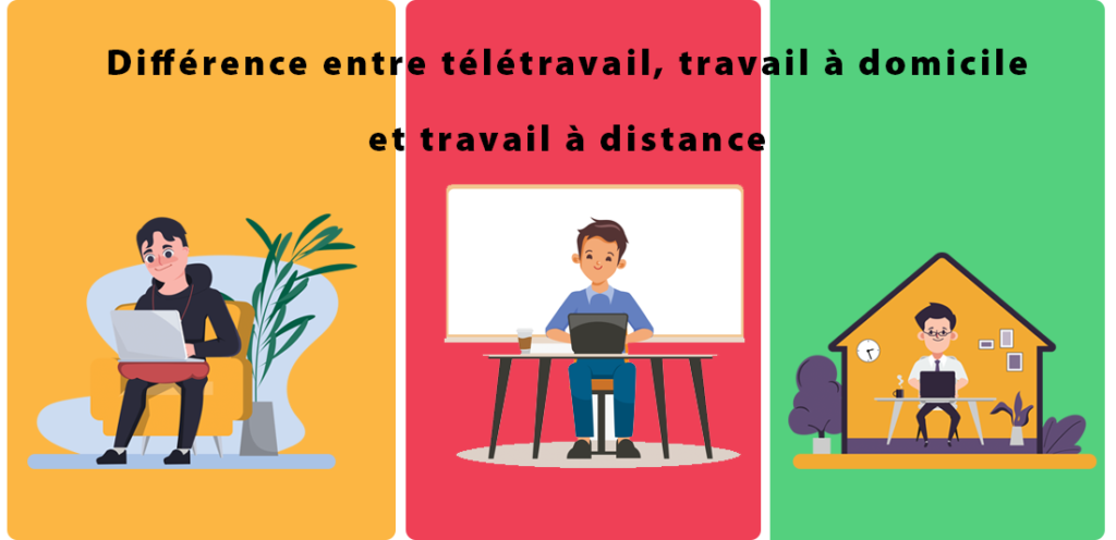 La différence entre télétravail, travail à domicile et travail à distance